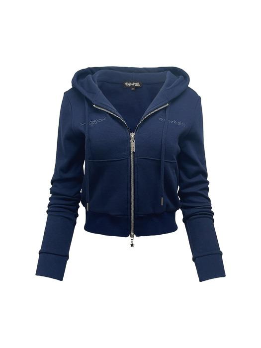 Signature Essential Hoodie Zipup NAVY