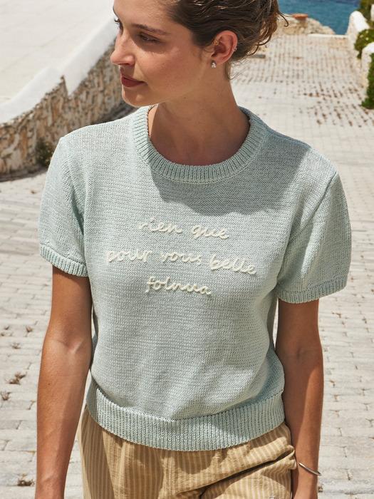 LUMI LETTERING KNIT [2COLOR]