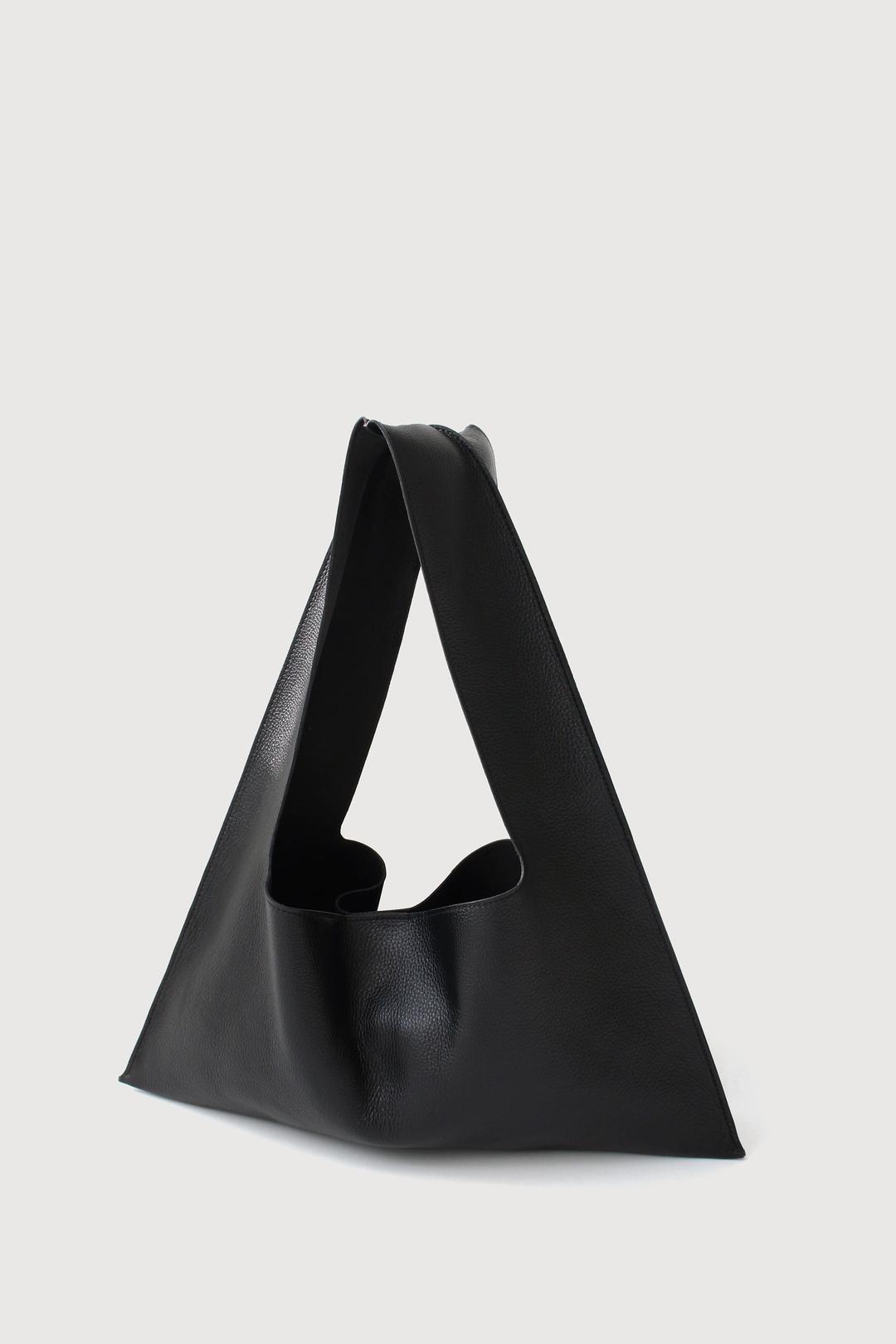 FLAT LARGE SHOULDER BAG (BK)