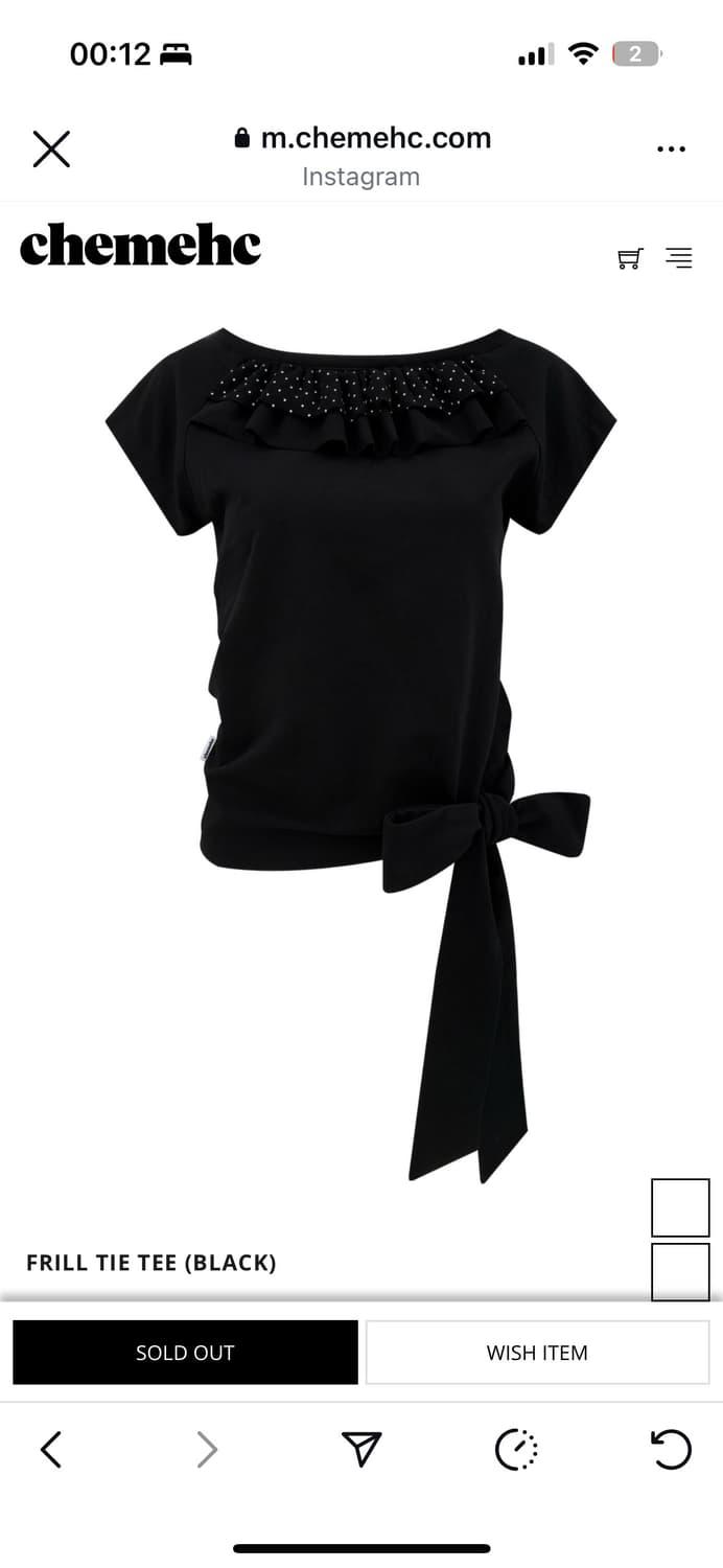 체메씨 FRILL TIE TEE | 후루츠패밀리