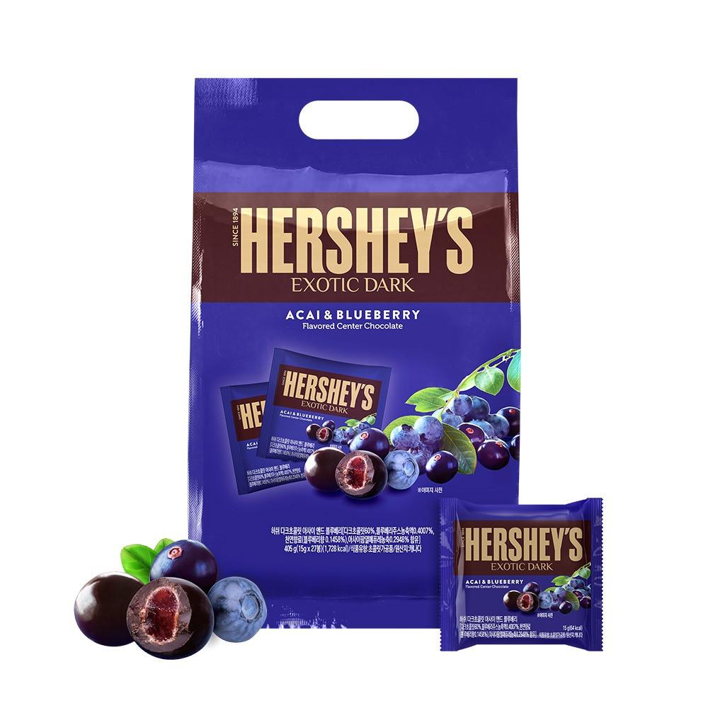 HERSHEYS 허쉬 다크초콜릿 아사이 앤드 블루베리 405g(15gx27개)