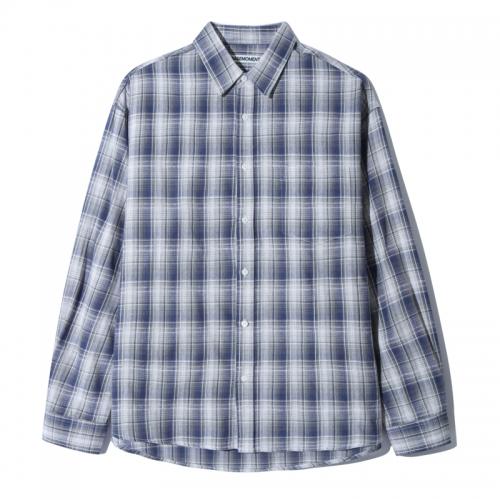 [10월8일 예약배송] Breeze Check Shirt Grayish Blue