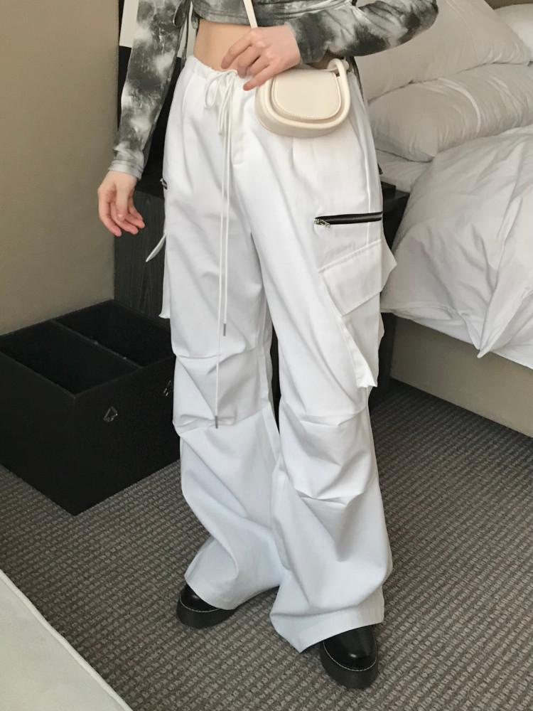 Talkie pants 토키 팬츠 카고 부츠컷 지퍼 유니크 바지