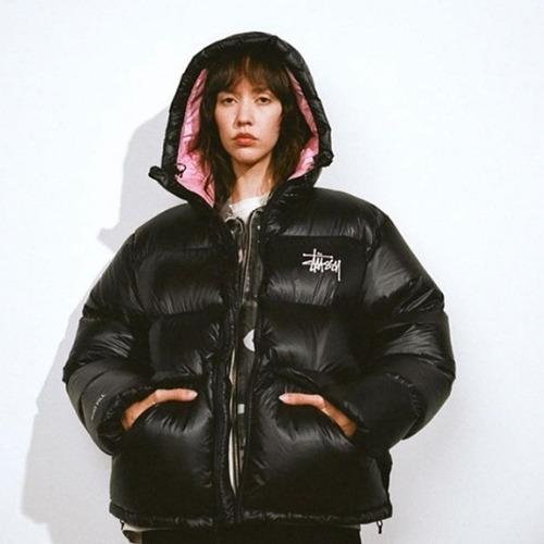 스투시 마이크로 립스탑 다운 파카 블랙