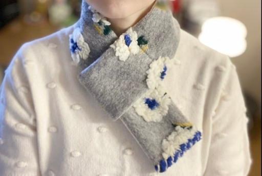 목화꽃 솜솜뜨뜨 머플러(2종)