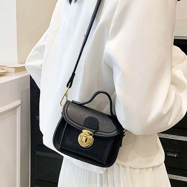 골드 버클 토트숄더 미니백 3컬러