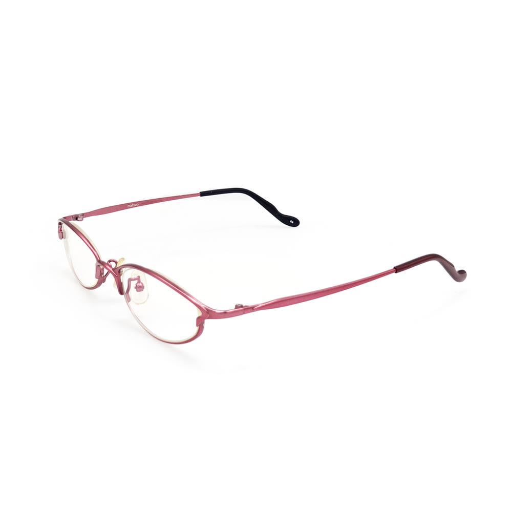 마츠오 긱시크 레드 메탈 프레임 일본 빈티지 안경 / MATSUO Geek Chic Red Metal Frame Japanese Vintage Glasses