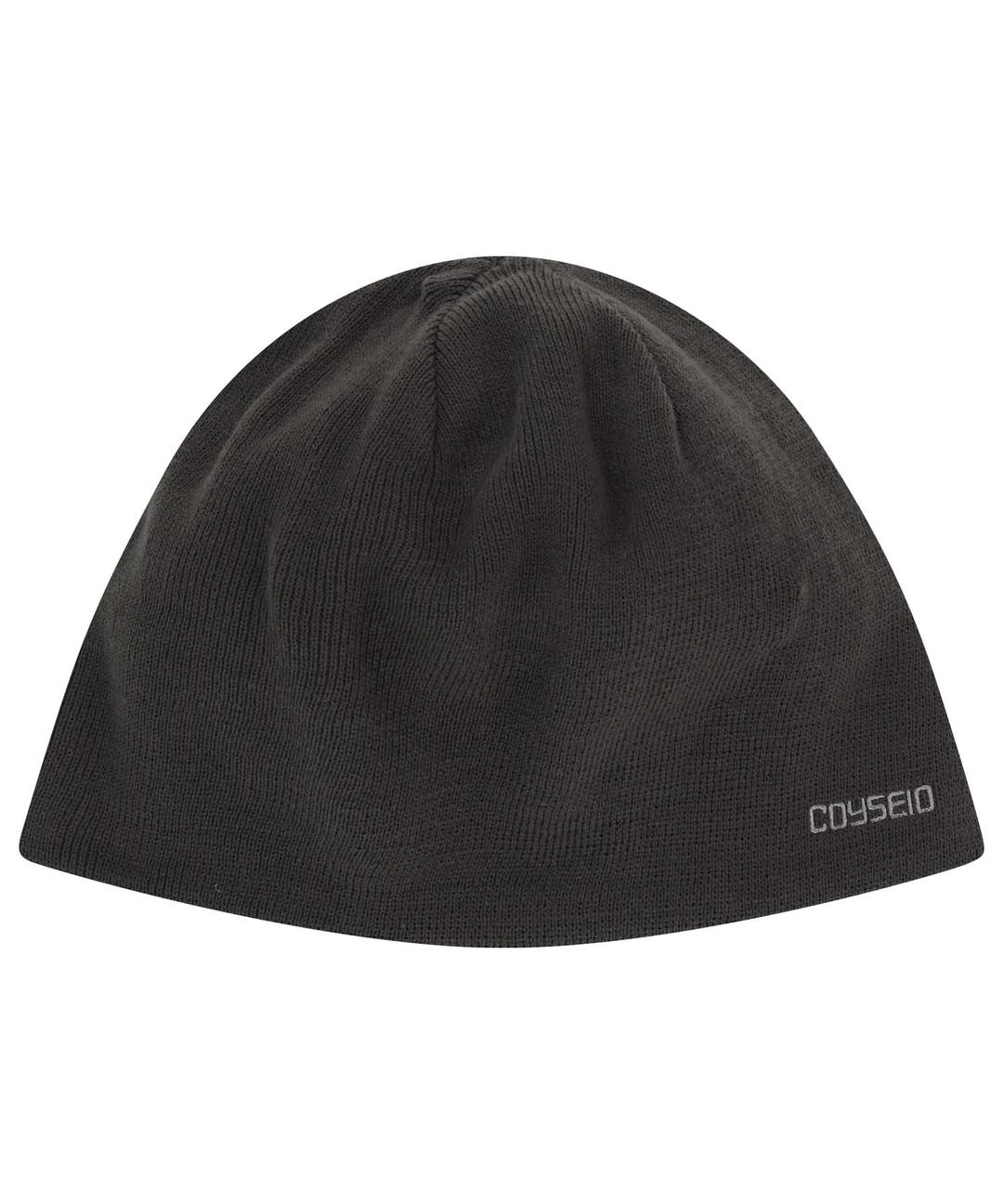 DUAL SIMPLE BEANIE CHARCOAL