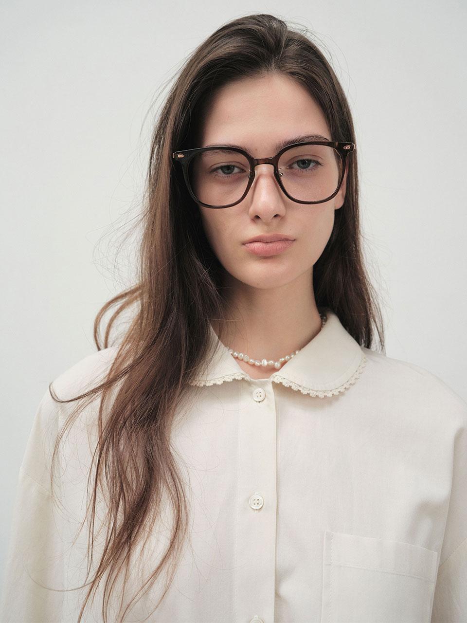 25 Fall_ Cream Round Collar Shirt