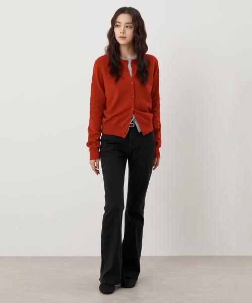 [소프트얀] 라운드넥 카디건_SPCKF49W01