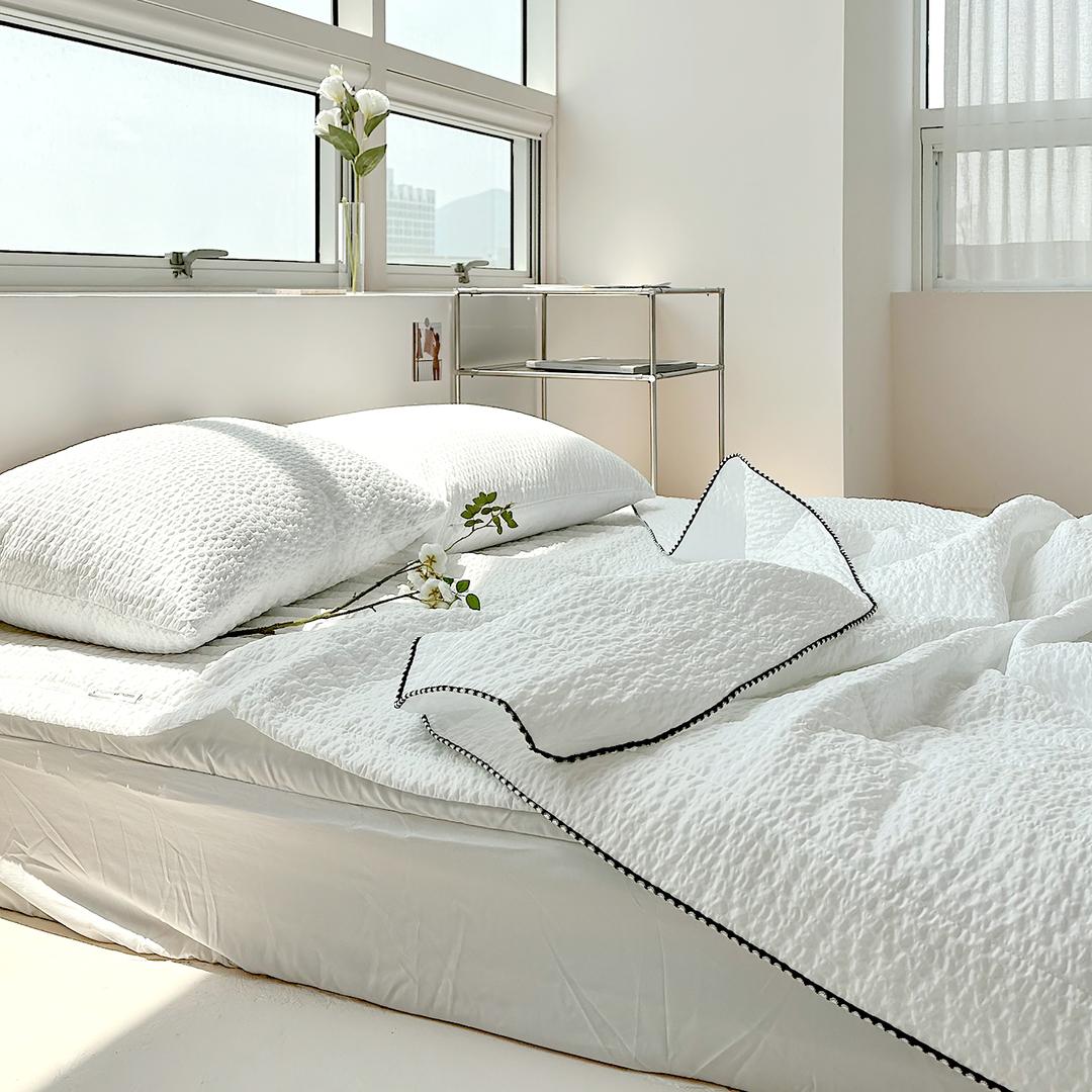 루시드슬립 시원보송 오션 시어서커 멜로자수 여름 차렵이불 SS/Q 5color