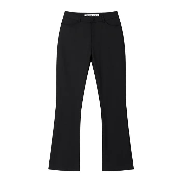 BOOTS-CUT SLACKS (BLACK)