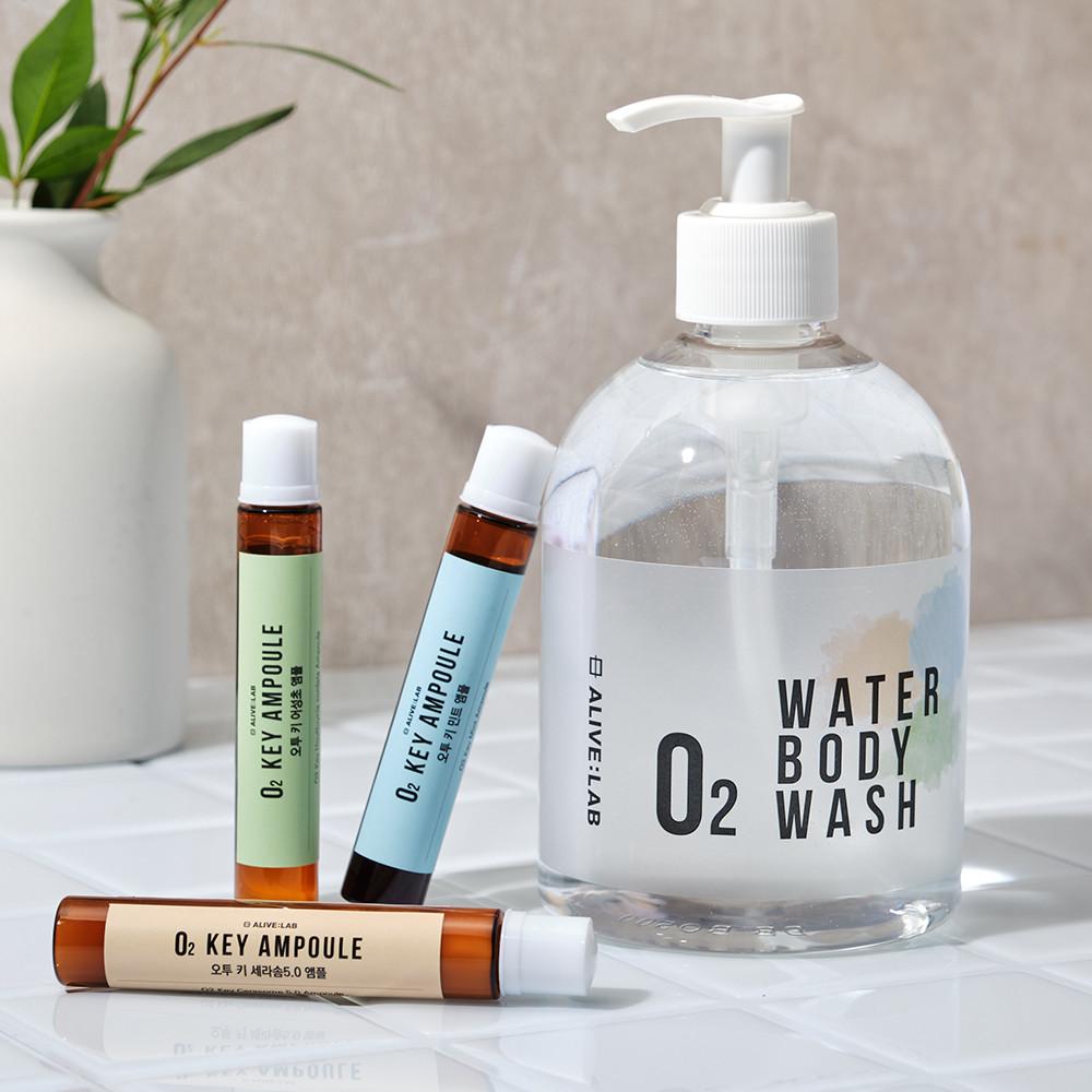 얼라이브랩 오투 워터 바디워시 민감한 피부용 바디클렌저 500ml - 실리콘 프리