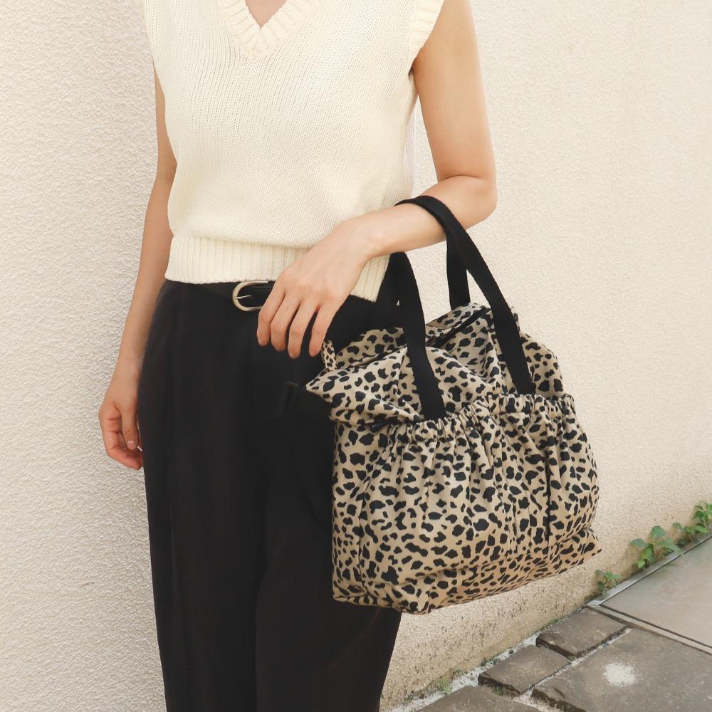 하이루프 투포켓숄더백 플라워 레오파드 호피 에코백 크로스백