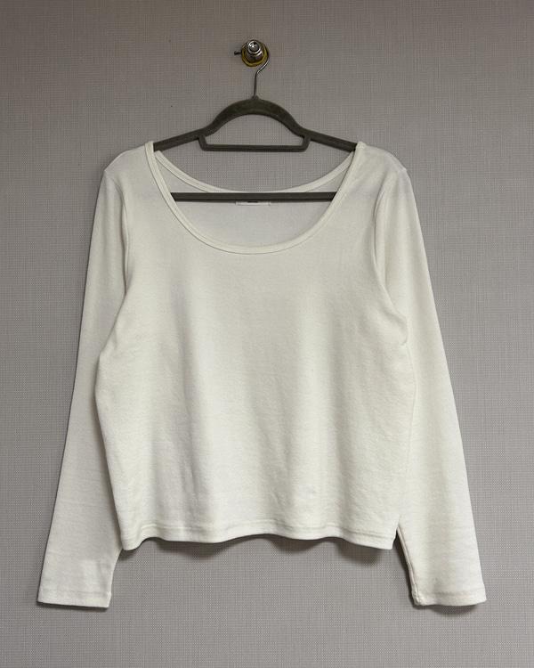 소프트 와이드 유넥 티셔츠