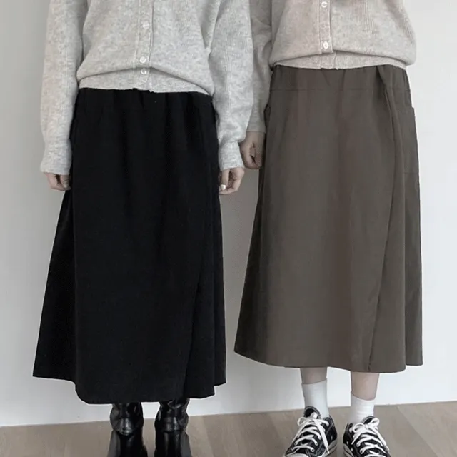 [세상편한 치마바지] 윈터 도톰 매직 롱스커트