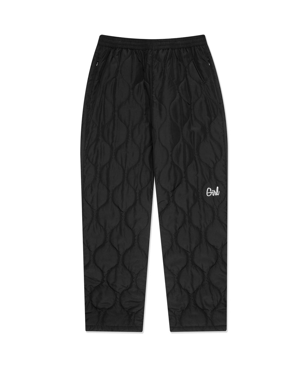 TYPO PADDED PANTS black