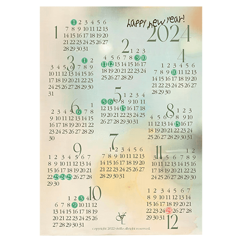 [viviflo] 2024 CALENDAR