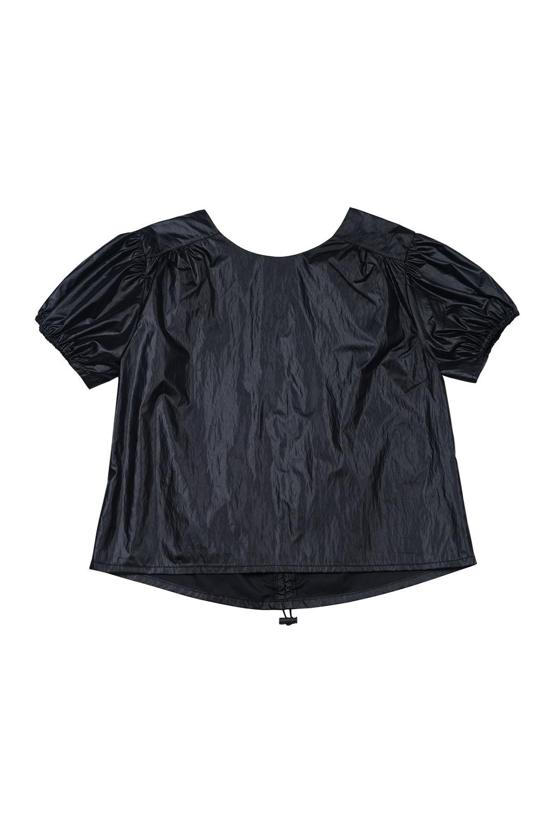 COATED STRING HALF TOP (BLACK)