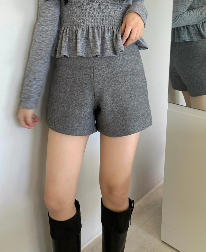 러비 기모 울 숏팬츠