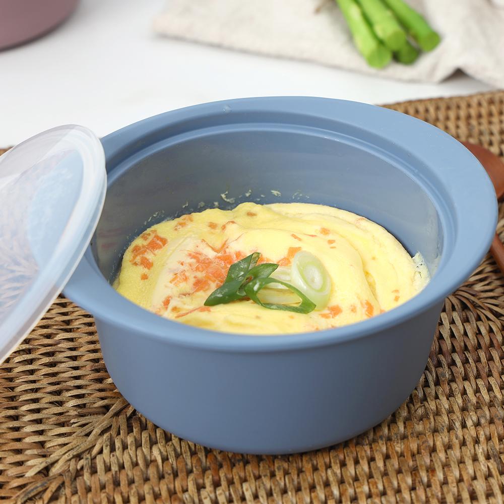홈하우스 국산 실리콘 냄비 전자레인지 라면용기 그릇 계란찜 용기 찜기 520ml