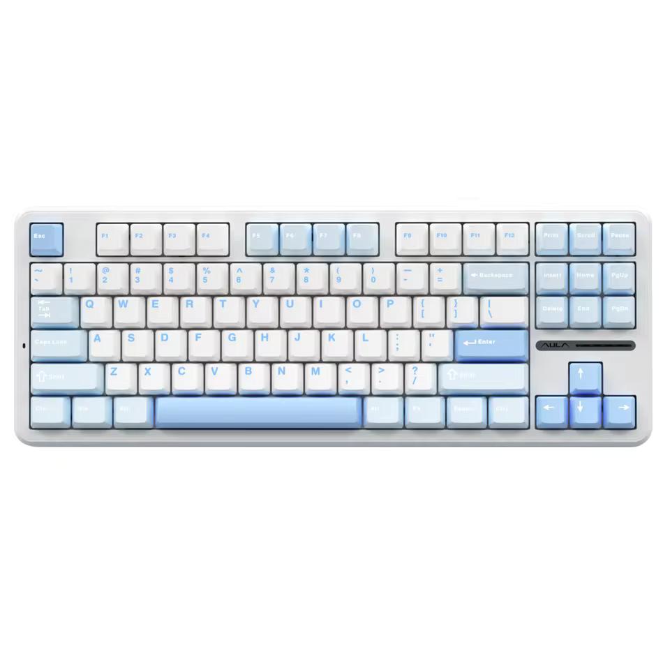 AULA F87 Pro 가스켓 게임용 기계식 키보드 75% TKL 레이아웃 무선 핫 스왑 RGB 맞춤형 Bluetooth 키보드 2024 새로운 색상