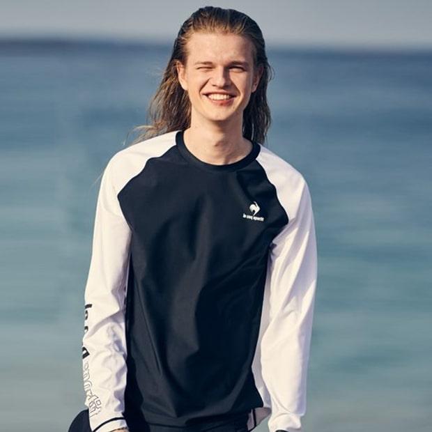 [르꼬끄공식]레귤러핏 긴팔 래쉬가드 (QO223SRL51)