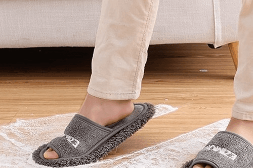 초극세사 청소 슬리퍼 거실 걸레 실내화 2size