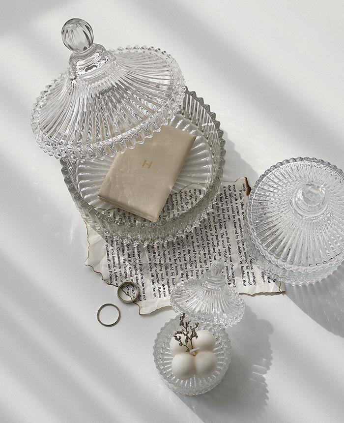 크리스탈 유리 보관함