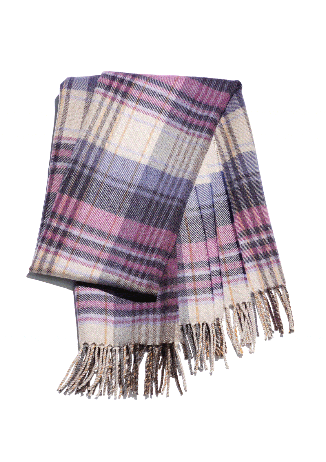 바이올렛 체크 머플러