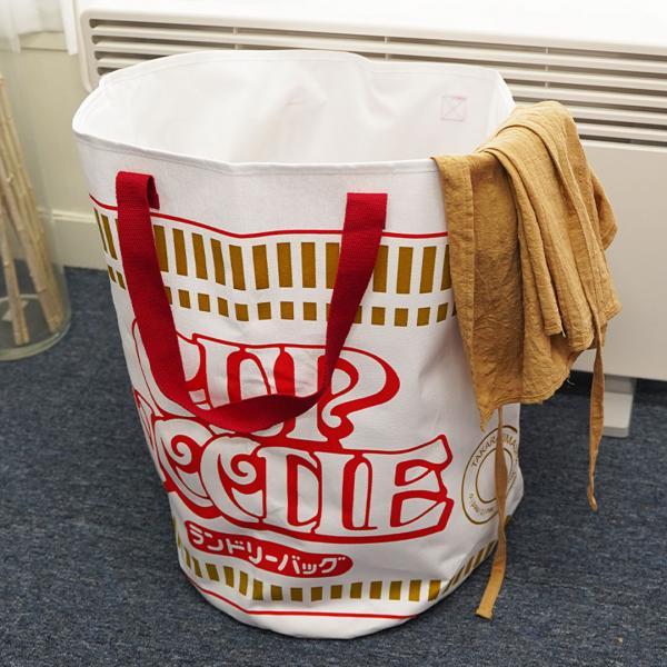 컵누들 패브릭 대용량 가방형 빨래바구니 62L
