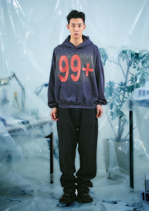 99+ Hoodie -Charcoal