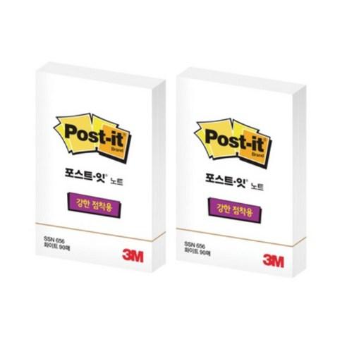포스트잇 강한 점착용 노트 656, 2개 - 점착메모지/포스트잇 | 쿠팡