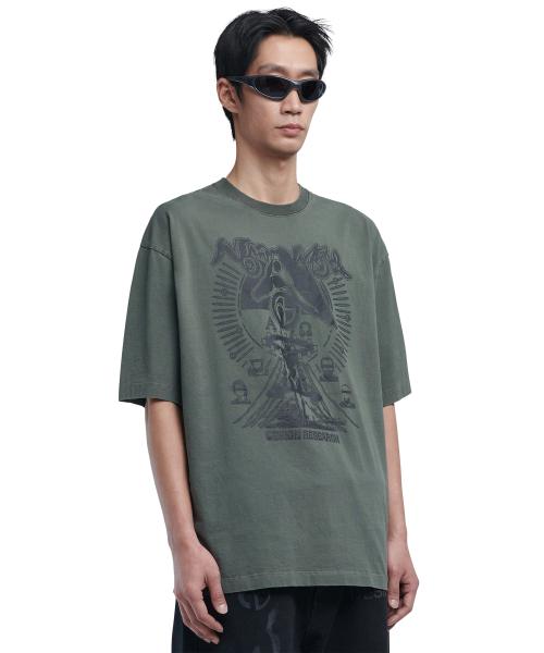 CYBER GOD T-SHIRT - KHAKI
