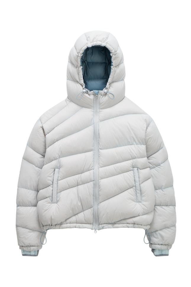 [10월 23일 예약 발송][KOIN SEOUL X MIMTHE] 다이애그널 라이닝 다운 점퍼_스카이블루