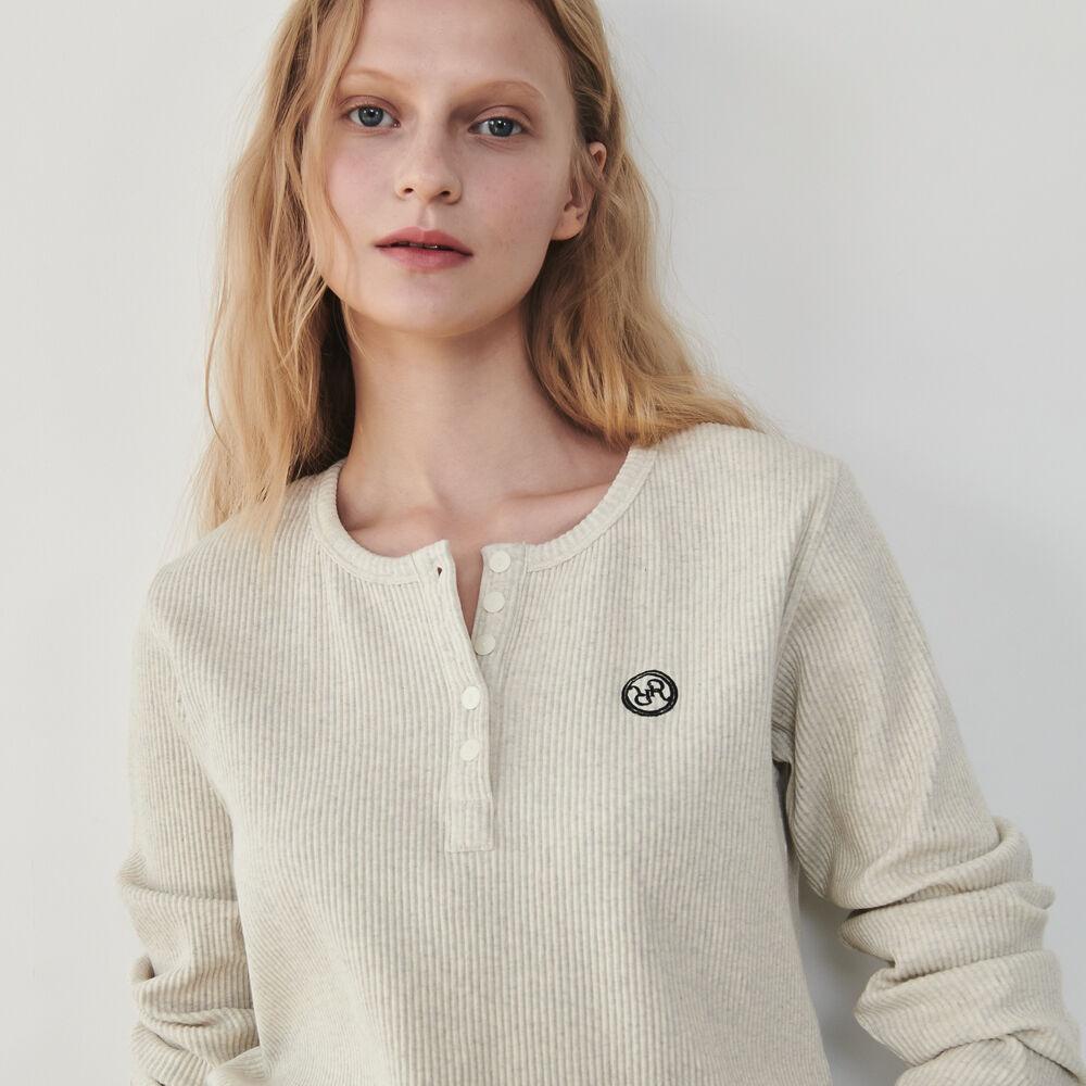 HENRYNECK LONG SLEEVE OATMEAL