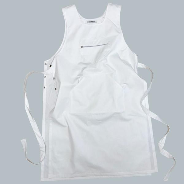 HEART POCKET APRON (WHITE)
