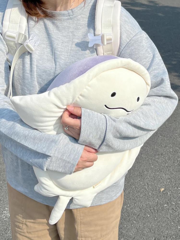 가오리 인형 귀여운 보라색 포근한 봉제 바다 친구