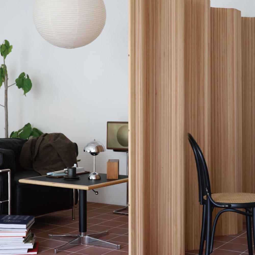 아르텍 룸디바이더 우드 원목 템바보드 파티션 이동식 셀프 가벽 칸막이 간살 공간분리 벽