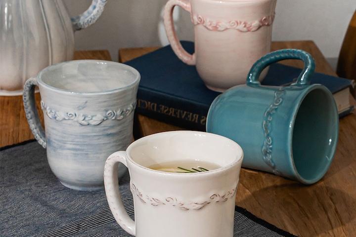 포르투갈 명품그릇 메세라미카 티에라 빈티지 도자기 줄리엣 머그 320ml