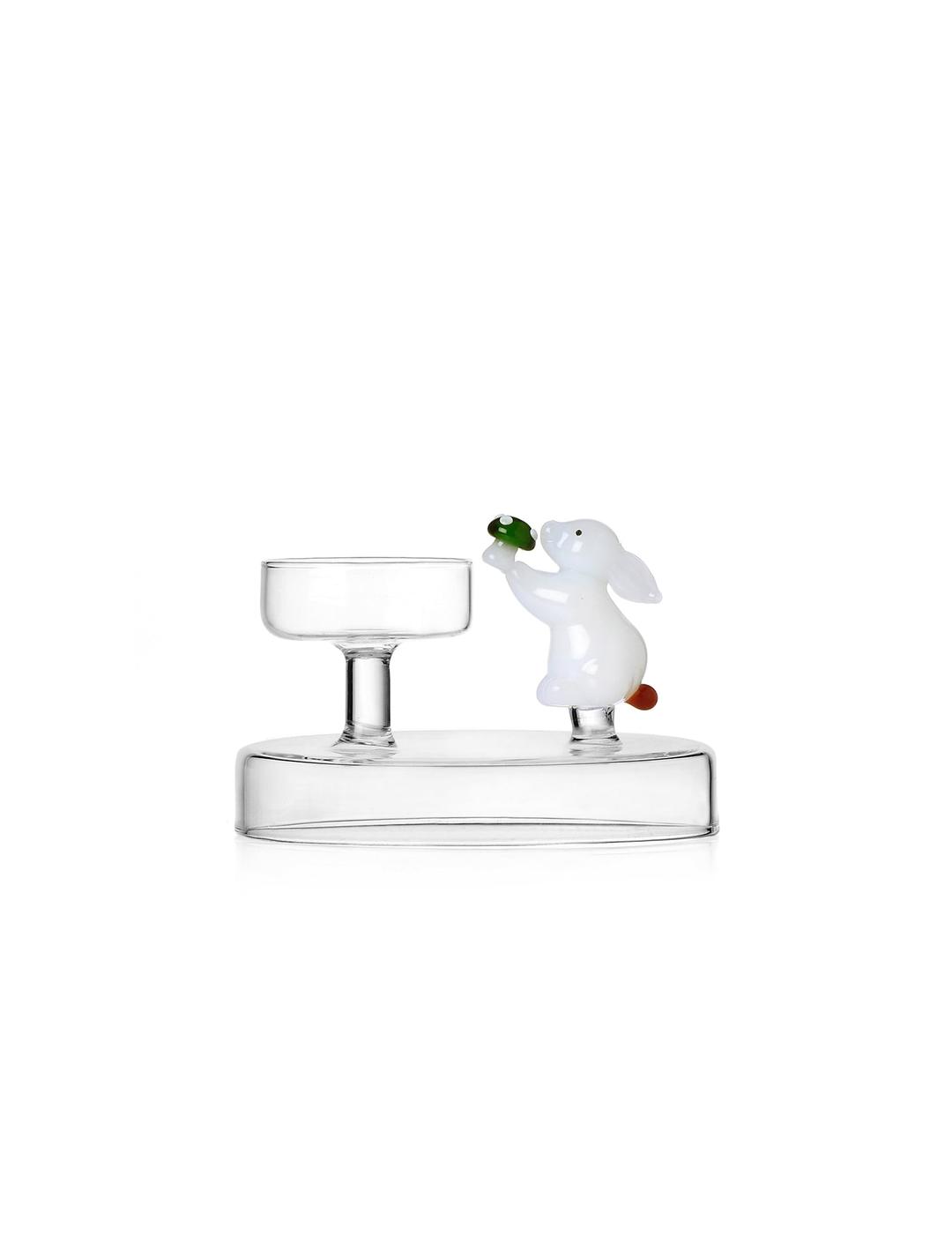 [스프링리워드] Alice Tealight White Rabbit With Green Mushroom