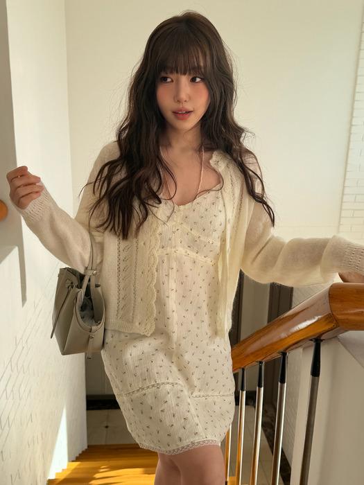 [양혜인 Pick] AINEE REVERSIBLE MINI DRESS [CREAM]