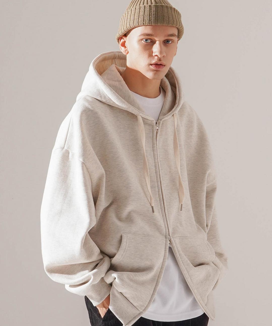 빅토리벌룬 집업 오트밀 TWHD3412