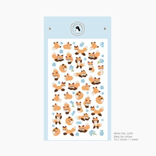 아델리드로우 베이비여우 씰스티커