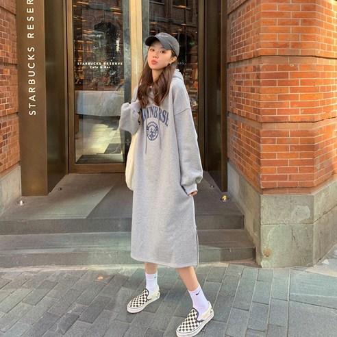 메이리앤 클레이엔브르제 후드 롱원피스 - 원피스 | 쿠팡