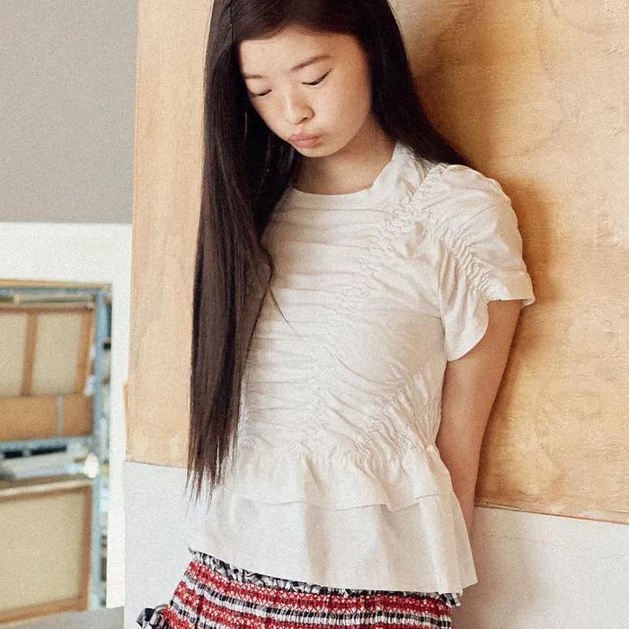 SHIRRING T-SHIRT - 3 colors