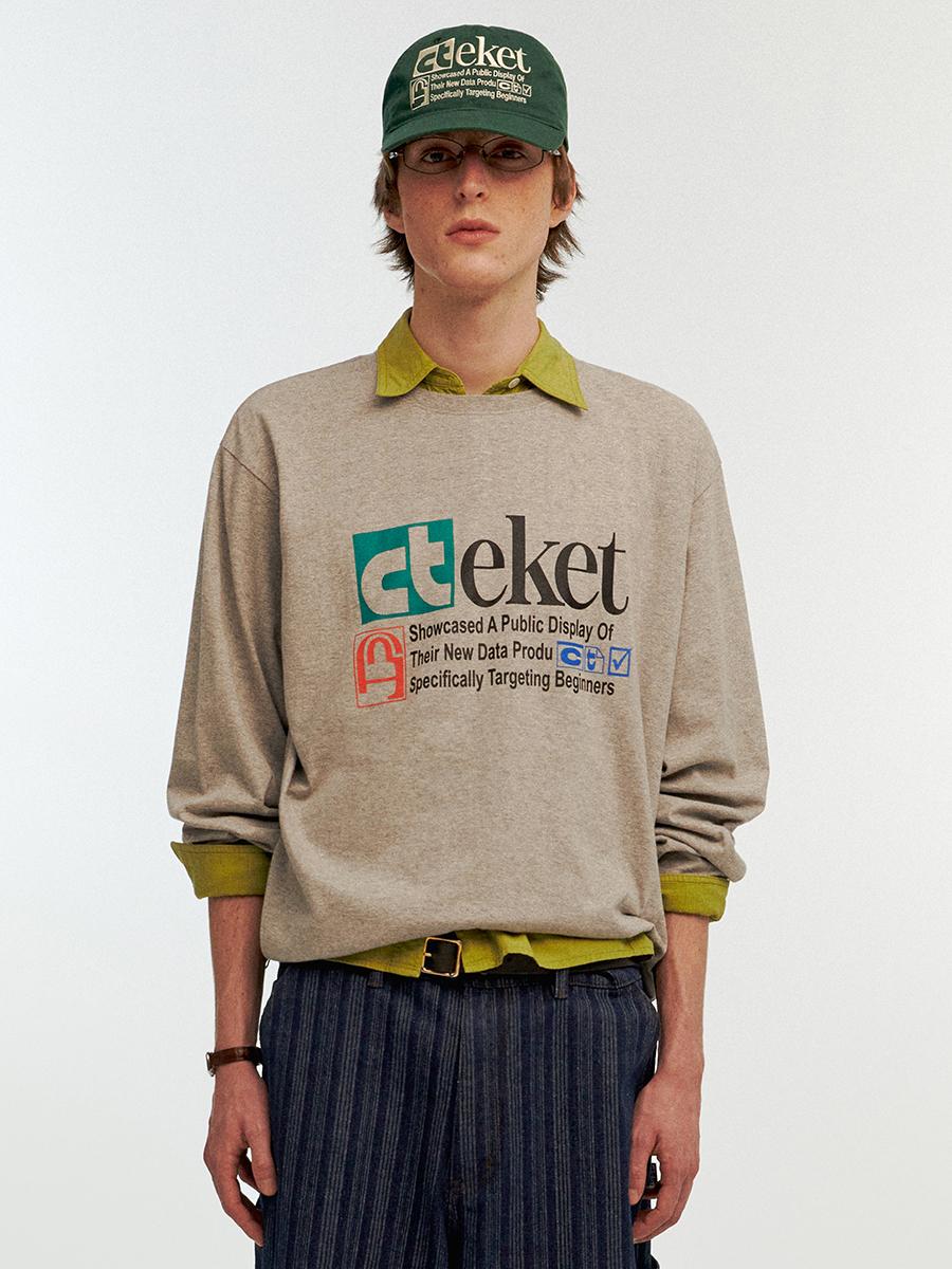Plan L/S Tee Melange Gray