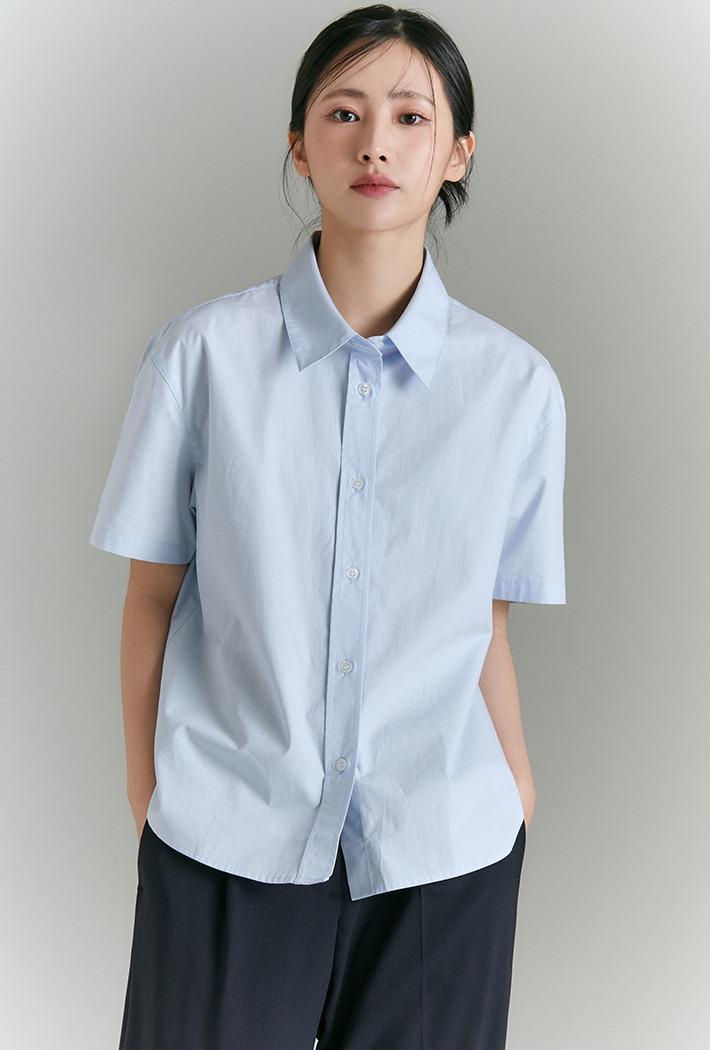 [데일리지] 고밀도 코튼 오버핏 반팔셔츠_SPYAD24W11