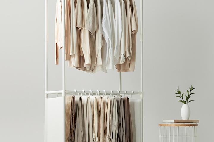 무볼트 드레스룸 조립식 싱글 바지걸이 행거