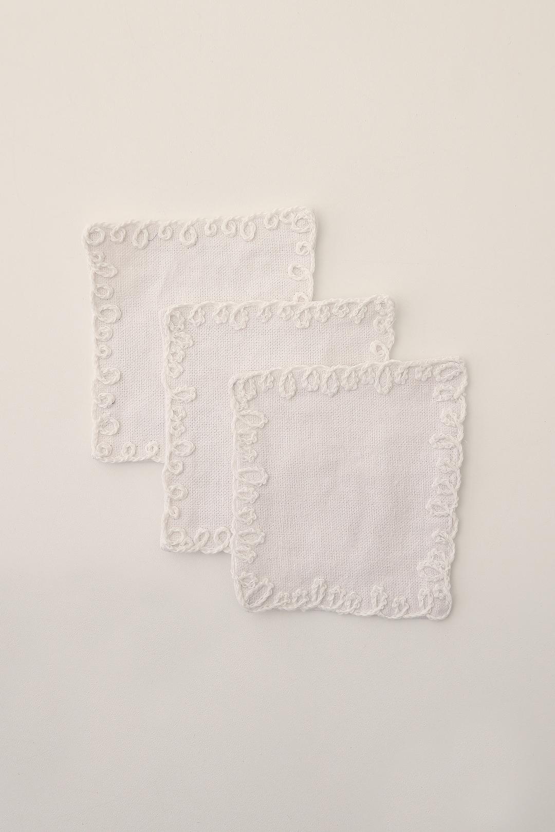 Crochet Coaster, Ivory